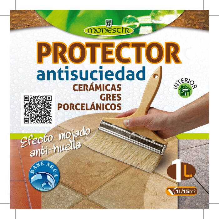 PROTECTOR ANTISUCIEDAD para cerámicas, gres y porcelánicos (Monestir). Protector para Cerámica, Gres y Porcelánicos. Efecto mojado -  Anti-huella Uso: interior - Imagen 2