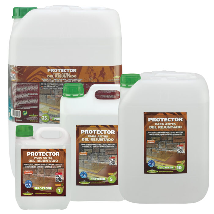 PROTECER Protector para antes del rejuntado (Monestir) y para el pre-tratamiento de las baldosas de barro o terracotta. Uso: interior/exterior - Imagen 2
