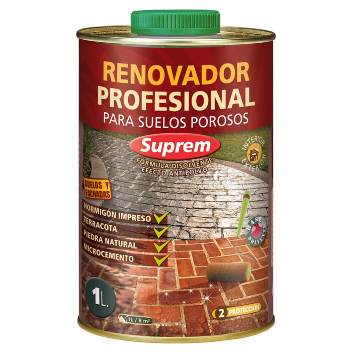 Renovador profesional para suelos porosos