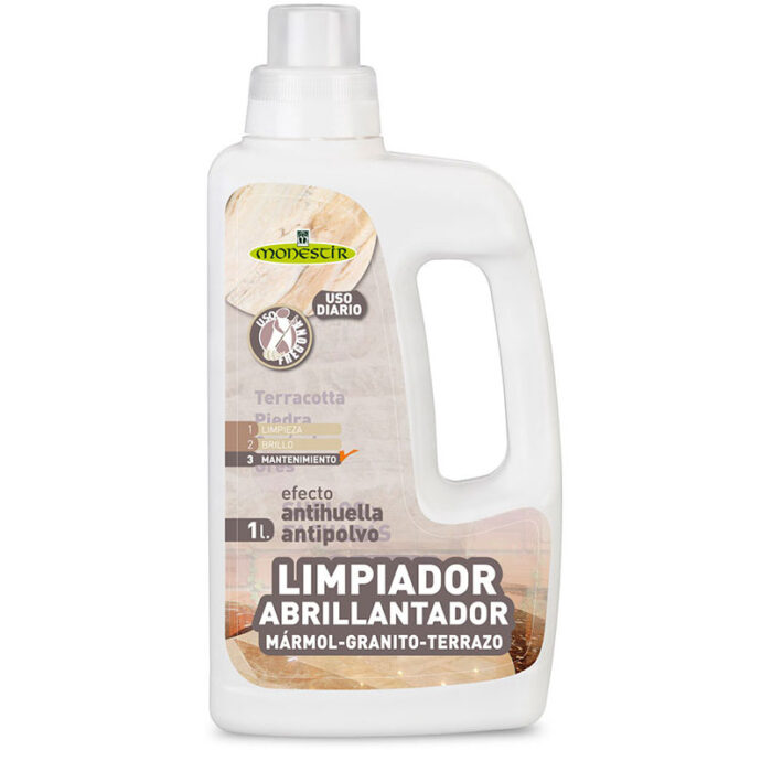limpiador-abrillantador-marmol-producto.jpg LIMPIADOR ABRILLANTADOR Monestir para Mármol y Terrazo. Uso diario. GAMA HOGAR - Imagen 1