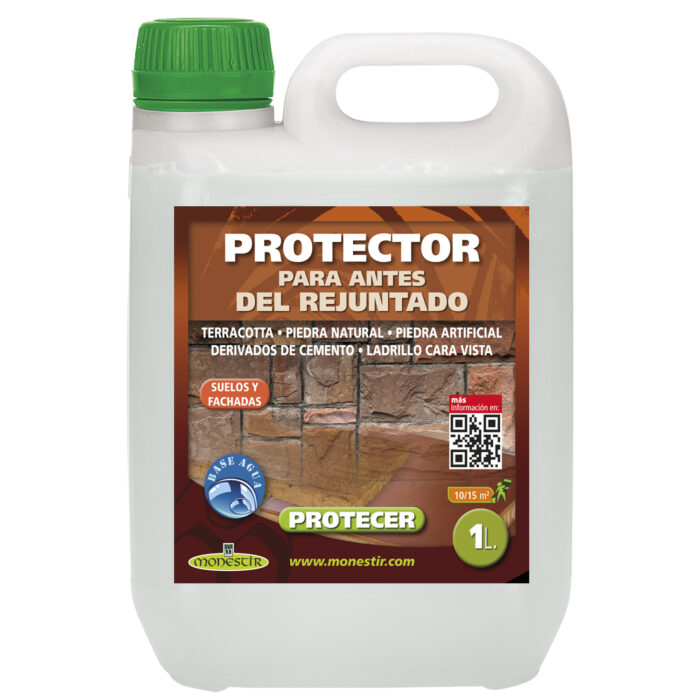 protecer-1L.jpg PROTECER Protector para antes del rejuntado (Monestir) y para el pre-tratamiento de las baldosas de barro o terracotta. Uso: interior/exterior - Imagen 1