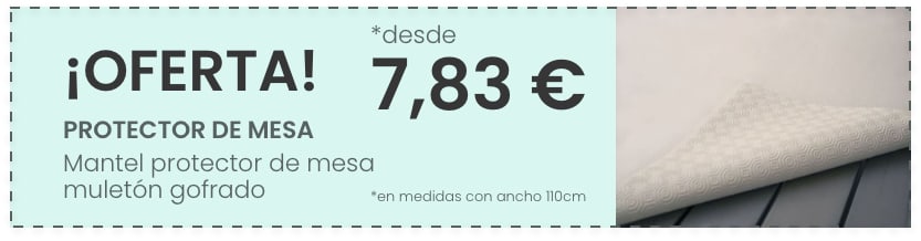 Mantel protector de mesa gofrado en oferta