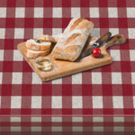 Mantel HuleHule Tex Estampado Impermeable Resistente a Manchas PVC - Valentina Beige, Red, Grey - Imagen 3