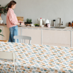 Mantel estampado resistente de PVC