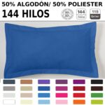 Funda de cojín Combi Lisos. Algodón y poliéster