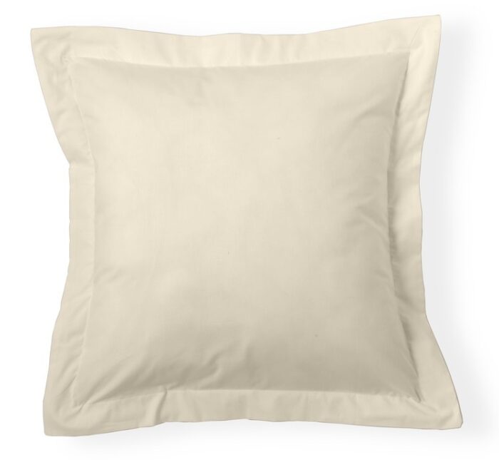 Funda de cojín Combi Lisos. Algodón y poliéster 021-CREMA