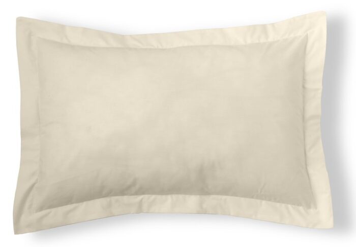 Funda de cojín Combi Lisos. Algodón y poliéster 021-CREMA