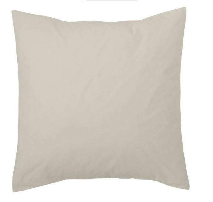 Funda de cojín Combi Lisos. Algodón y poliéster 138-PIEDRA