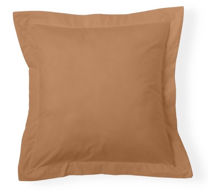 Funda de cojín Combi Lisos. Algodón y poliéster 006-MARRON