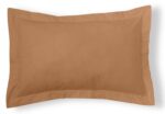 Funda de cojín Combi Lisos. Algodón y poliéster 006-MARRON