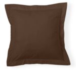 Funda de cojín Combi Lisos. Algodón y poliéster 025-CAFE
