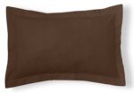 Funda de cojín Combi Lisos. Algodón y poliéster 025-CAFE