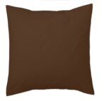 Funda de cojín Combi Lisos. Algodón y poliéster 025-CAFE