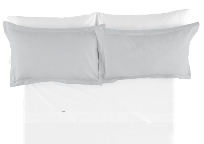 Funda de cojín Combi Lisos. Algodón y poliéster 024-PERLA