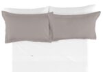 Funda de cojín Combi Lisos. Algodón y poliéster 225-PLOMO