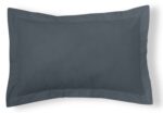 Funda de cojín Combi Lisos. Algodón y poliéster 016-GRIS