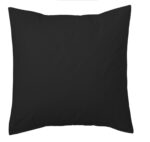 Funda de cojín Combi Lisos. Algodón y poliéster 113-NEGRO