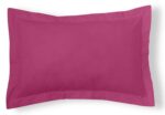 Funda de cojín Combi Lisos. Algodón y poliéster 110-FUXIA