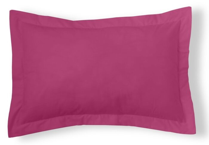 Funda de cojín Combi Lisos. Algodón y poliéster 110-FUXIA