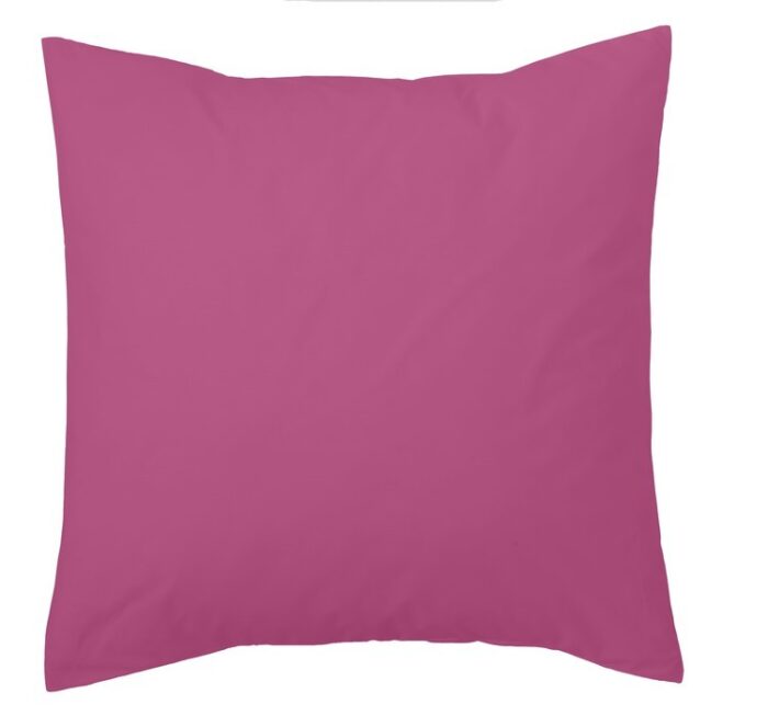 Funda de cojín Combi Lisos. Algodón y poliéster 110-FUXIA