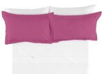 Funda de cojín Combi Lisos. Algodón y poliéster 110-FUXIA