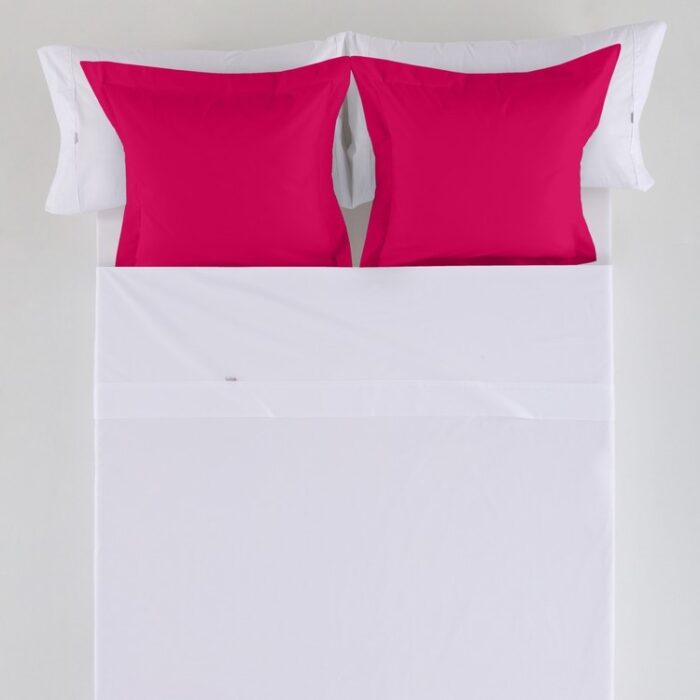 Funda de cojín Combi Lisos. Algodón y poliéster 022-FRESA