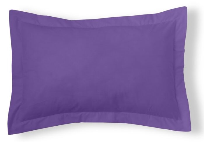 Funda de cojín Combi Lisos. Algodón y poliéster 117-LILA