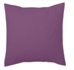 Funda de cojín Combi Lisos. Algodón y poliéster 119-BERENJENA