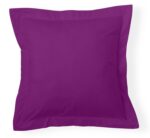 Funda de cojín Combi Lisos. Algodón y poliéster 136-MORADO