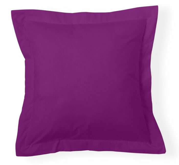 Funda de cojín Combi Lisos. Algodón y poliéster 136-MORADO