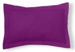 Funda de cojín Combi Lisos. Algodón y poliéster 136-MORADO