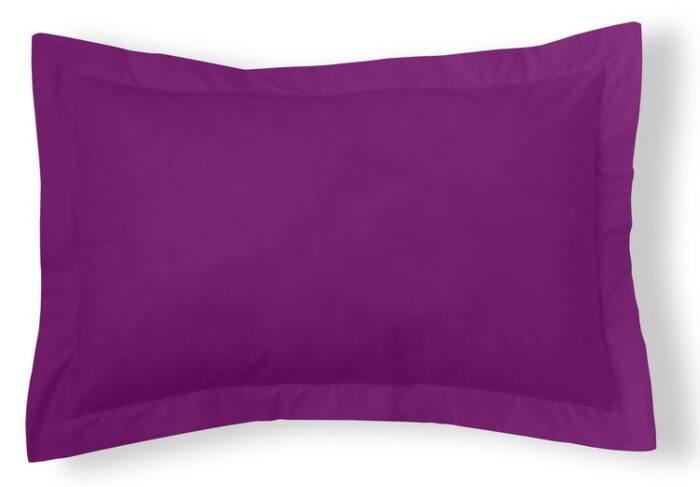 Funda de cojín Combi Lisos. Algodón y poliéster 136-MORADO