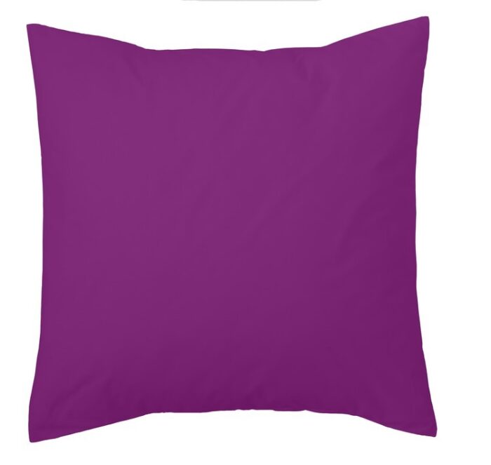 Funda de cojín Combi Lisos. Algodón y poliéster 136-MORADO