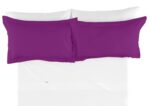 Funda de cojín Combi Lisos. Algodón y poliéster 136-MORADO