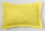 Funda de cojín Combi Lisos. Algodón y poliéster 008-AMARILLO