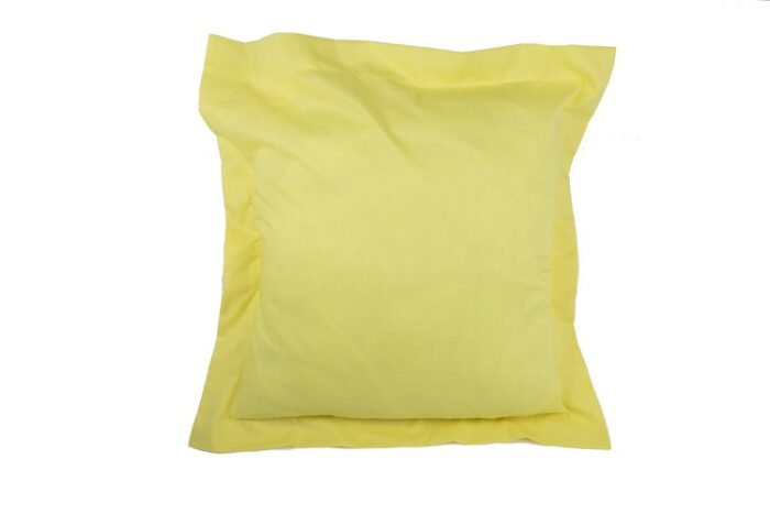 Funda de cojín Combi Lisos. Algodón y poliéster 008-AMARILLO
