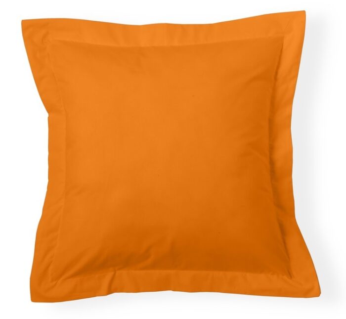 Funda de cojín Combi Lisos. Algodón y poliéster 109-NARANJA