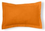 Funda de cojín Combi Lisos. Algodón y poliéster 109-NARANJA