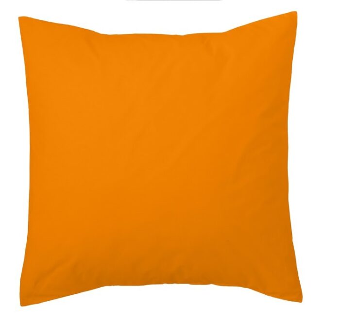 Funda de cojín Combi Lisos. Algodón y poliéster 109-NARANJA