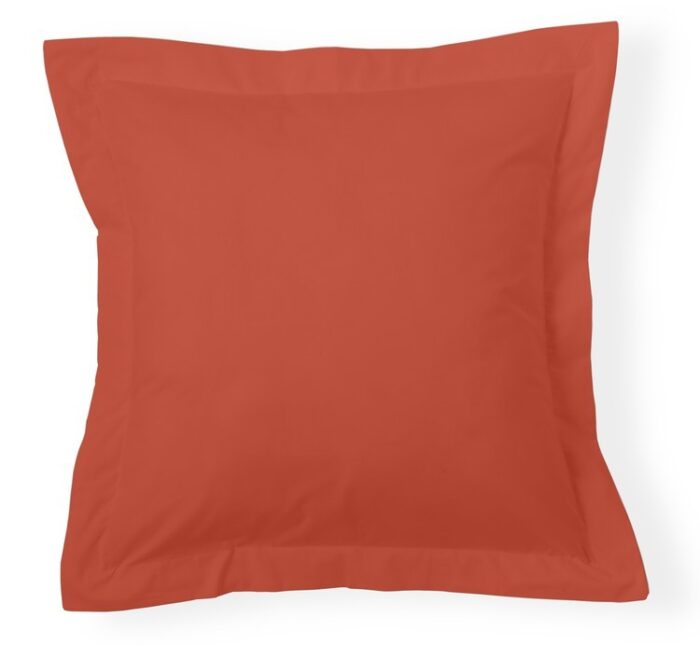 Funda de cojín Combi Lisos. Algodón y poliéster 026-TIERRA