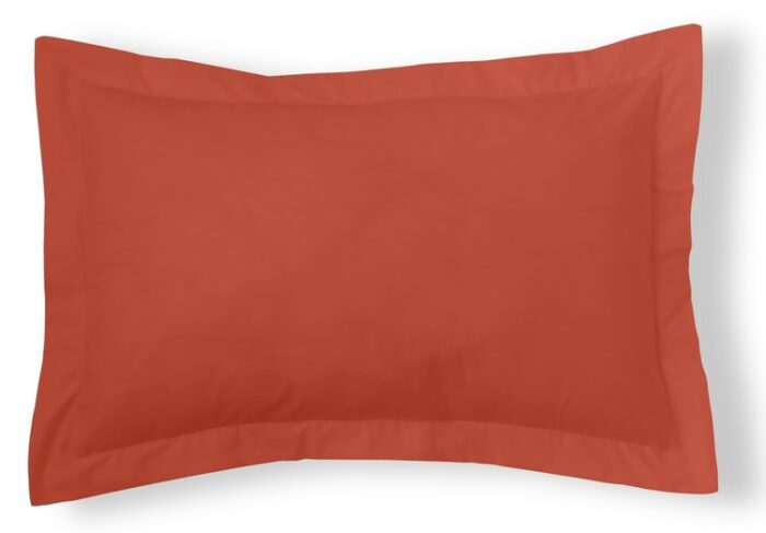 Funda de cojín Combi Lisos. Algodón y poliéster 026-TIERRA