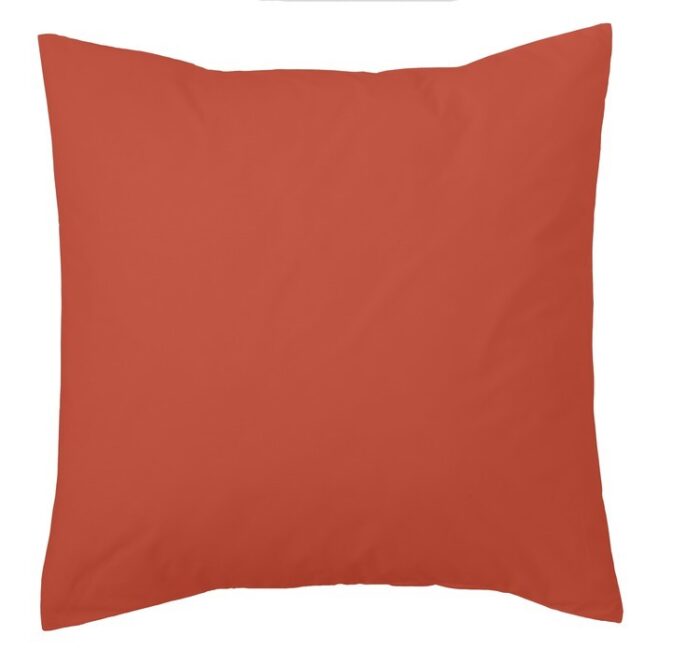 Funda de cojín Combi Lisos. Algodón y poliéster 026-TIERRA