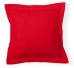 Funda de cojín Combi Lisos. Algodón y poliéster 014-ROJO