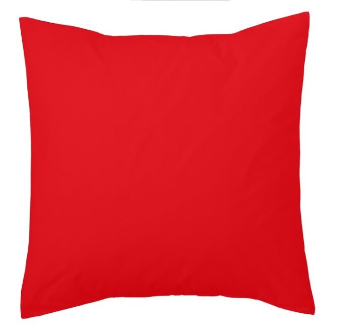 Funda de cojín Combi Lisos. Algodón y poliéster 014-ROJO