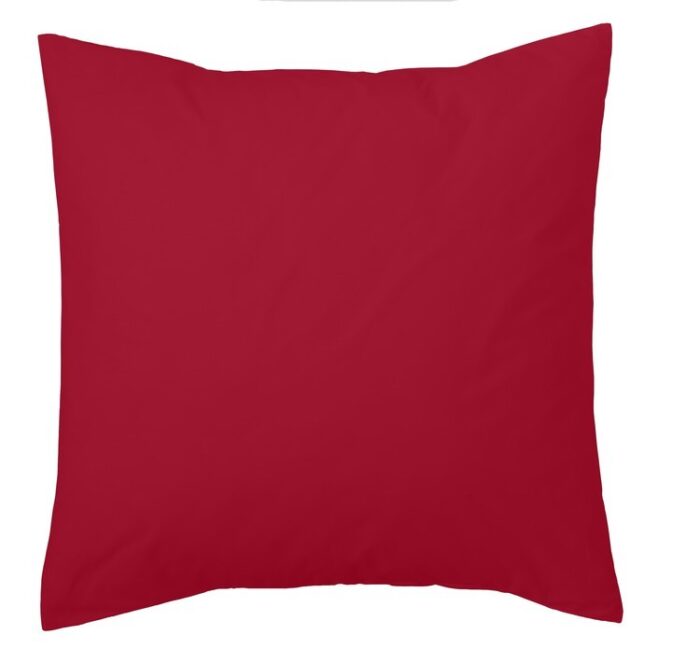 Funda de cojín Combi Lisos. Algodón y poliéster 015-BURDEOS