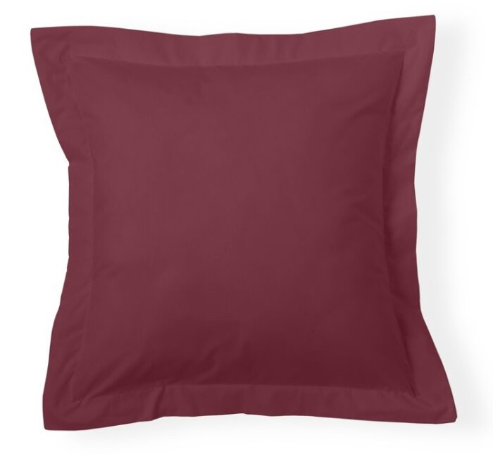 Funda de cojín Combi Lisos. Algodón y poliéster 031-VINO
