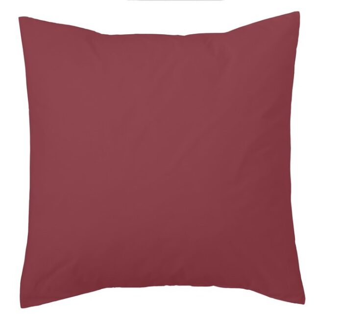 Funda de cojín Combi Lisos. Algodón y poliéster 031-VINO