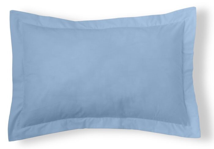 Funda de cojín Combi Lisos. Algodón y poliéster 010-Az. CELESTE