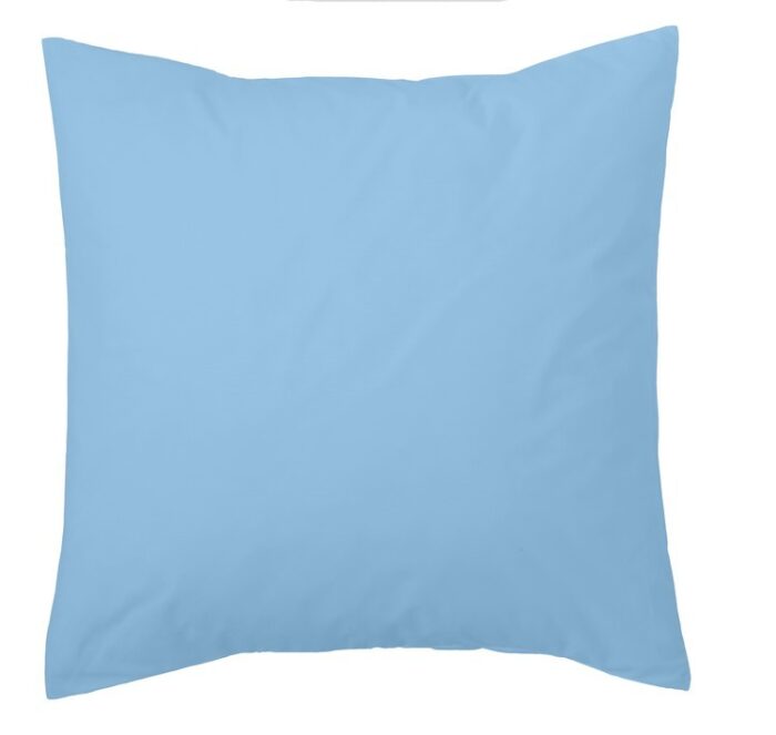 Funda de cojín Combi Lisos. Algodón y poliéster 010-Az. CELESTE