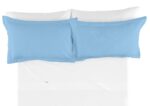 Funda de cojín Combi Lisos. Algodón y poliéster 010-Az. CELESTE